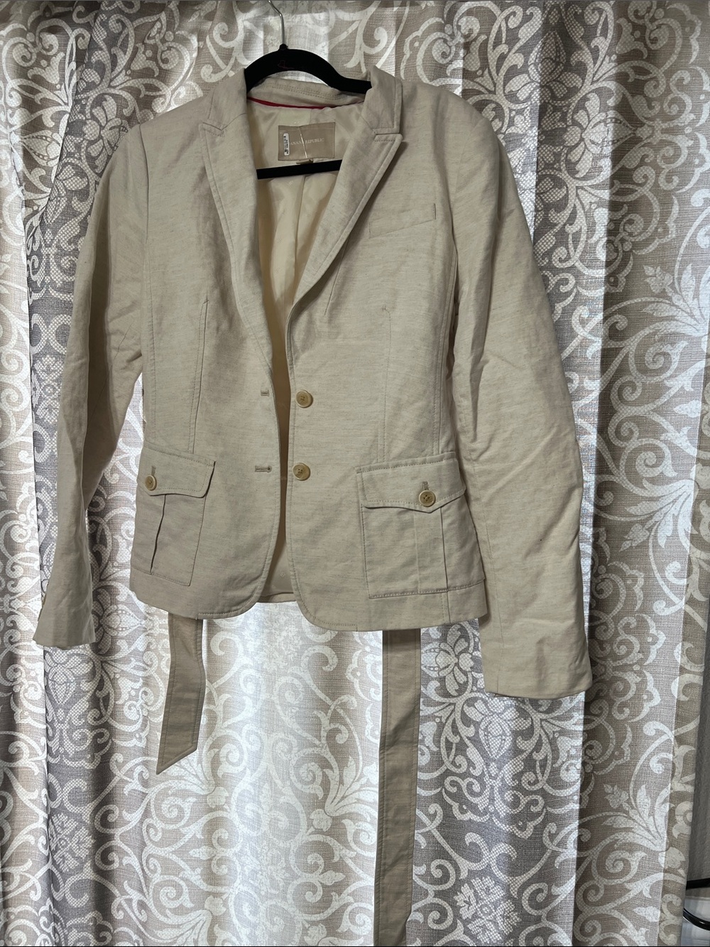 Banana Republic Light Beige Women's Tailored Blazer Jacket